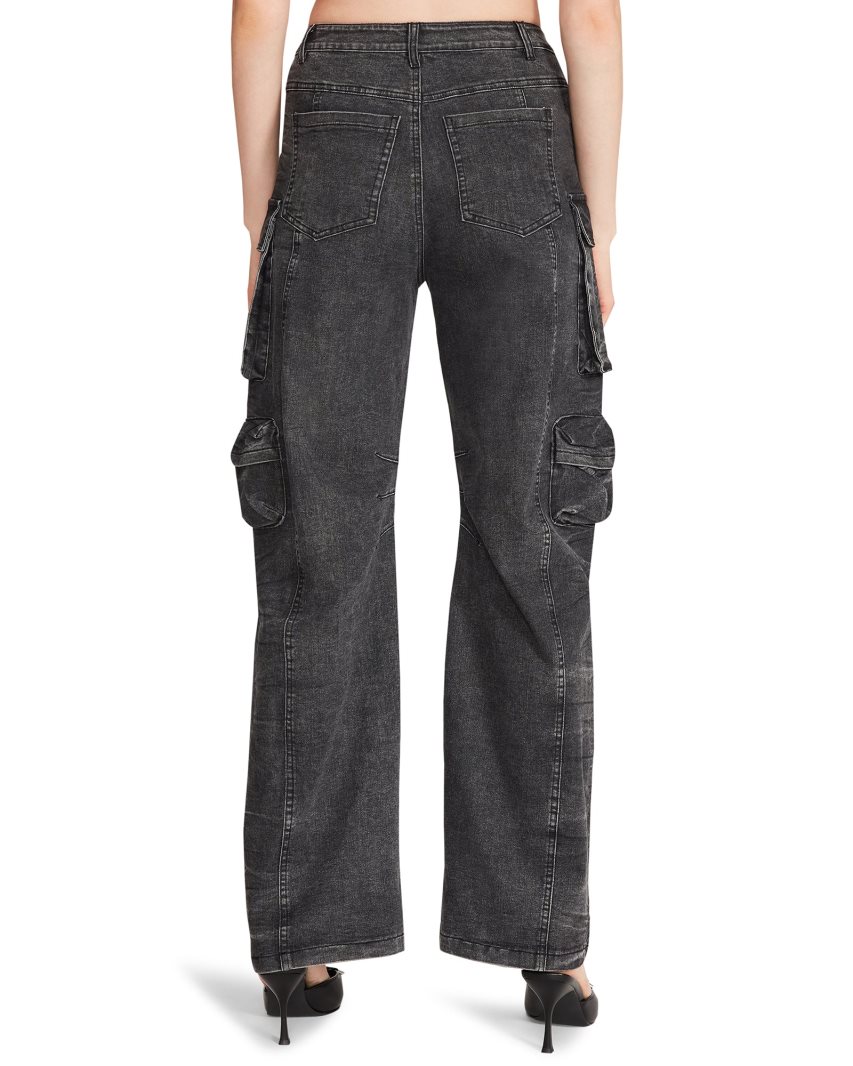 Pantalones Steve Madden Brody Denim Mujer Negras | ES WK8423